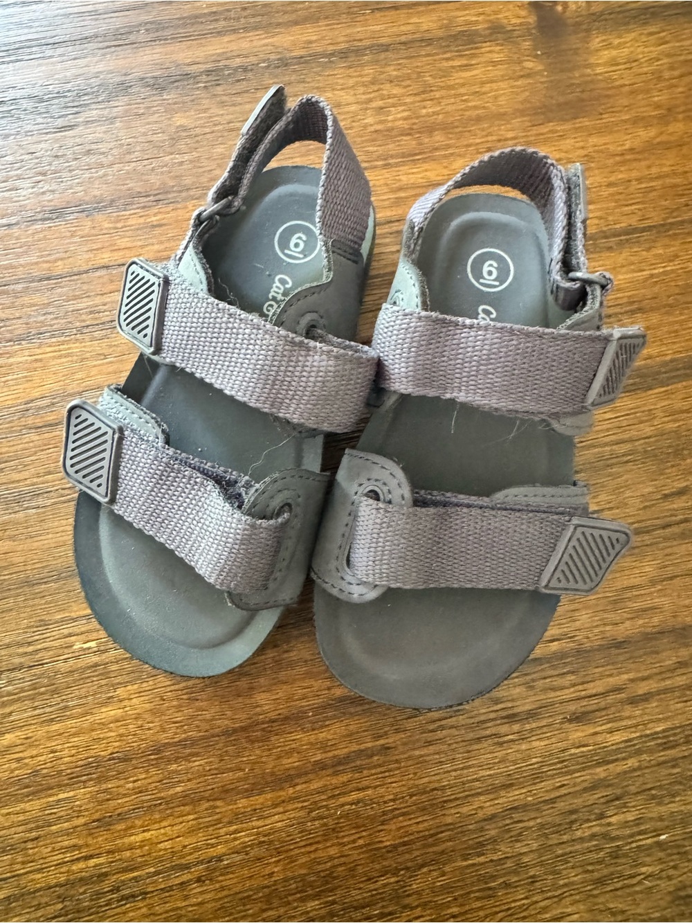 Cat & Jack Brown Adjustable Strap Kids Sandals